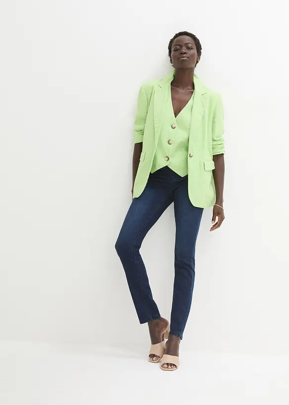 Jean skinny taille mi-haute, extensible, bonprix