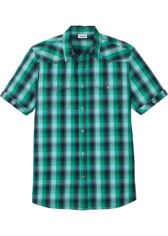 Chemise manches courtes &agrave; poches plaqu&eacute;es, bonprix