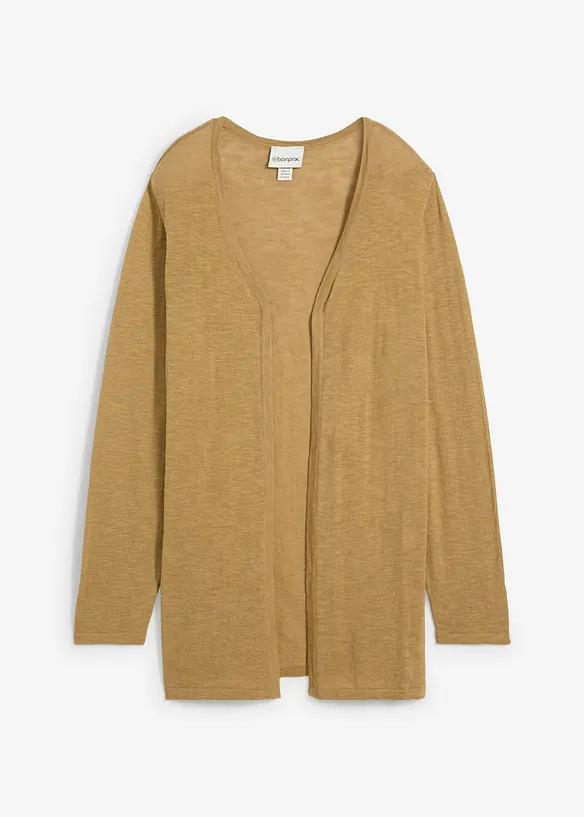 Gilet en maille 100% coton flamm&eacute;, bonprix