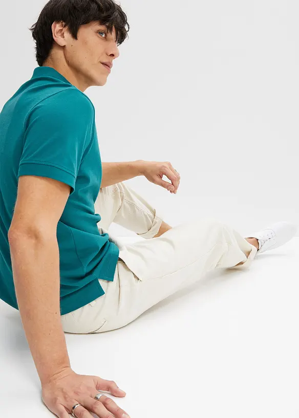 Polo en maille piqu&eacute;e 100% coton, bonprix