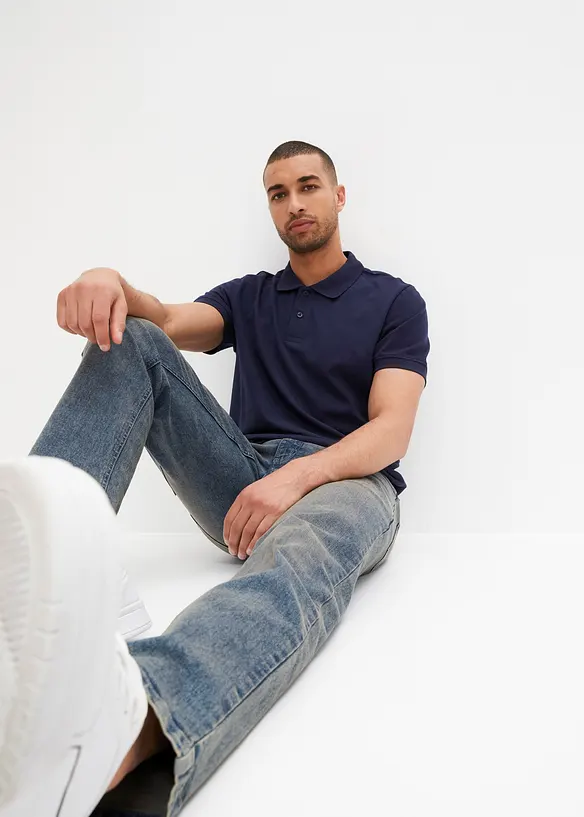 Polo en maille piqu&eacute;e 100% coton, bonprix