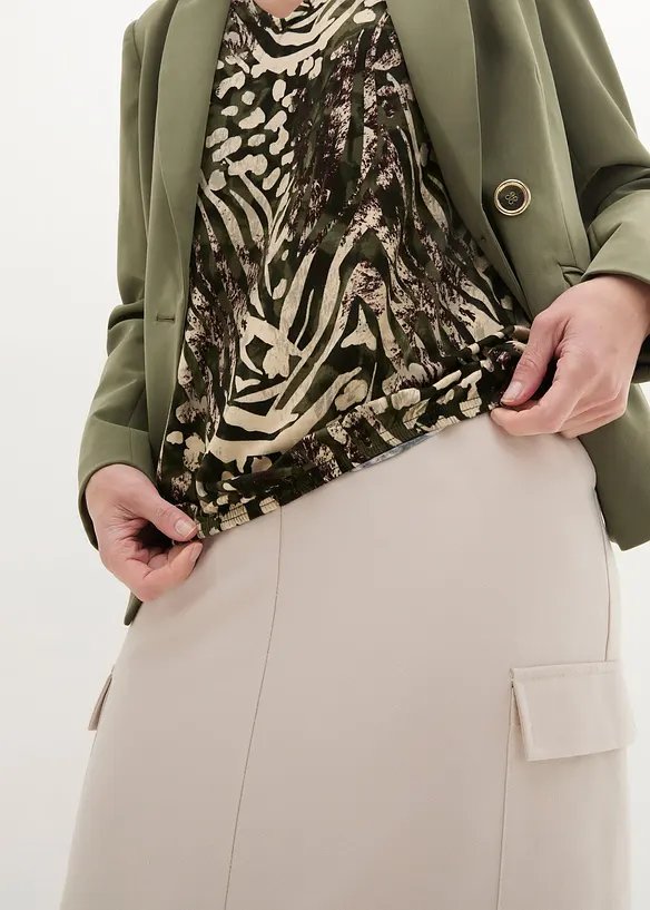 T-shirt &agrave; base &eacute;lastiqu&eacute;e, bonprix