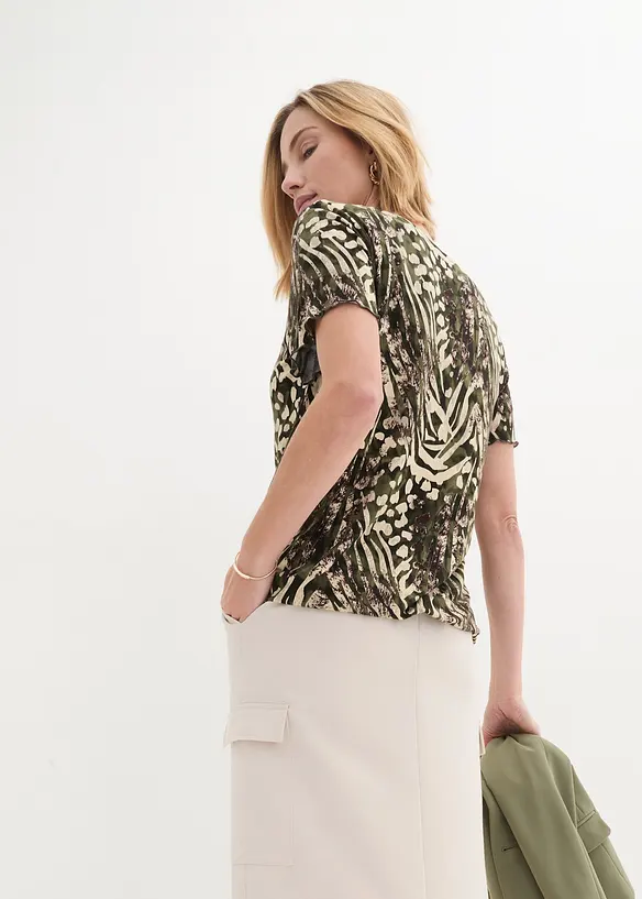 T-shirt &agrave; base &eacute;lastiqu&eacute;e, bonprix