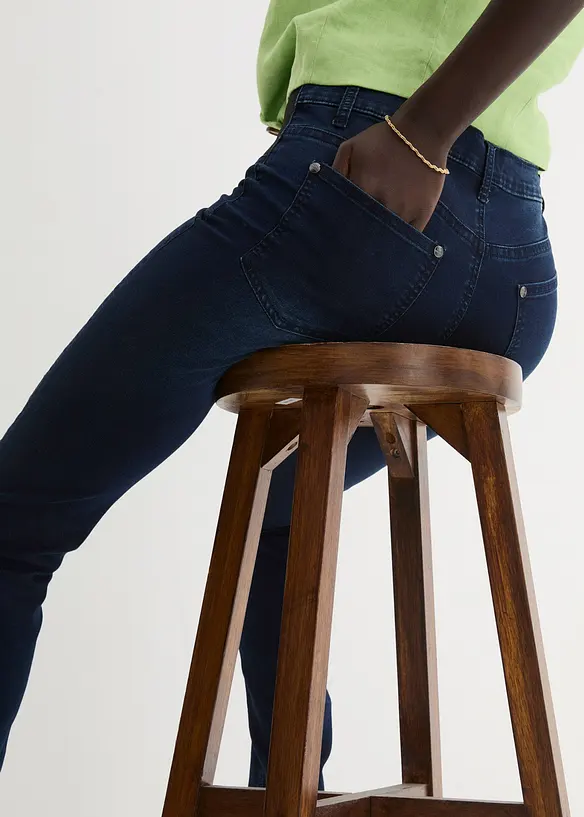 Jean skinny taille mi-haute, extensible, bonprix