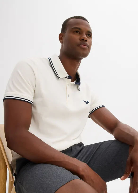 Polo en maille piqu&eacute;e 100% coton, bonprix