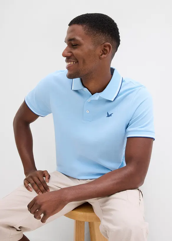 Polo en maille piqu&eacute;e 100% coton, bonprix