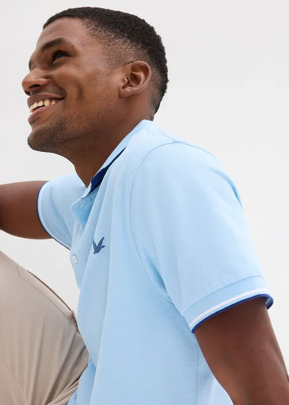 Polo en maille piqu&eacute;e 100% coton, bonprix