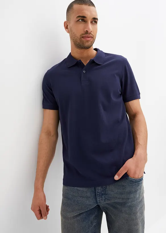 Polo en maille piqu&eacute;e 100% coton, bonprix