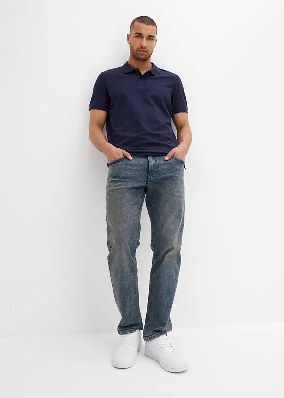 Polo en maille piqu&eacute;e 100% coton, bonprix