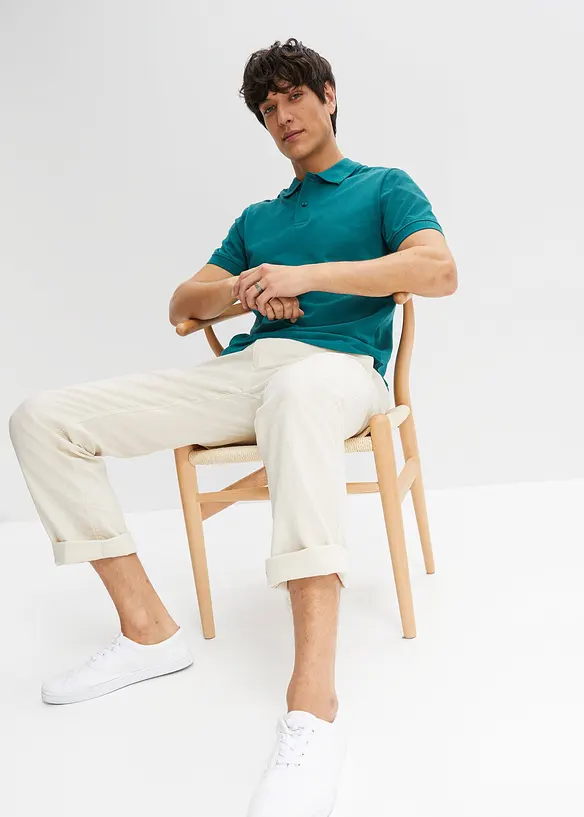 Polo en maille piqu&eacute;e 100% coton, bonprix