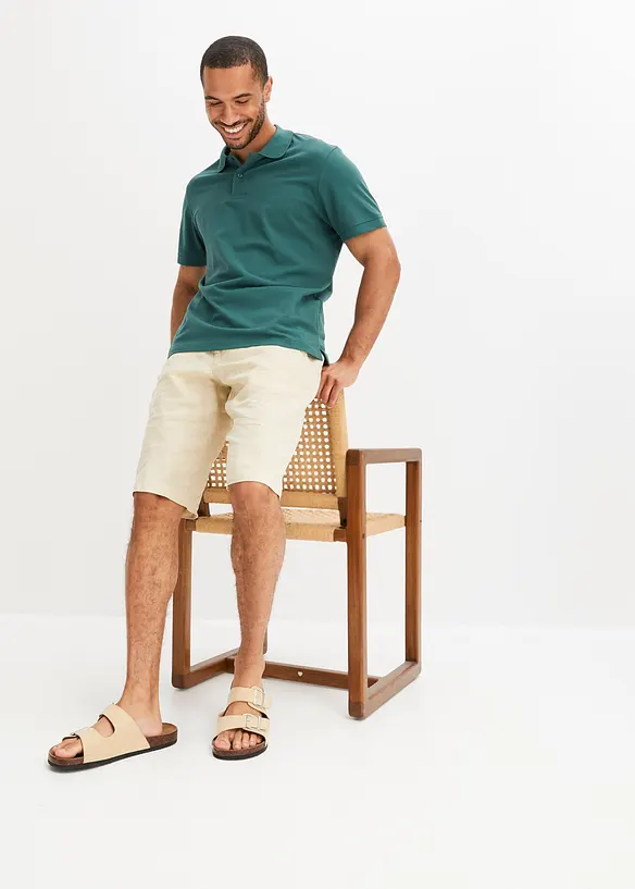 Polo en maille piqu&eacute;e 100% coton, bonprix