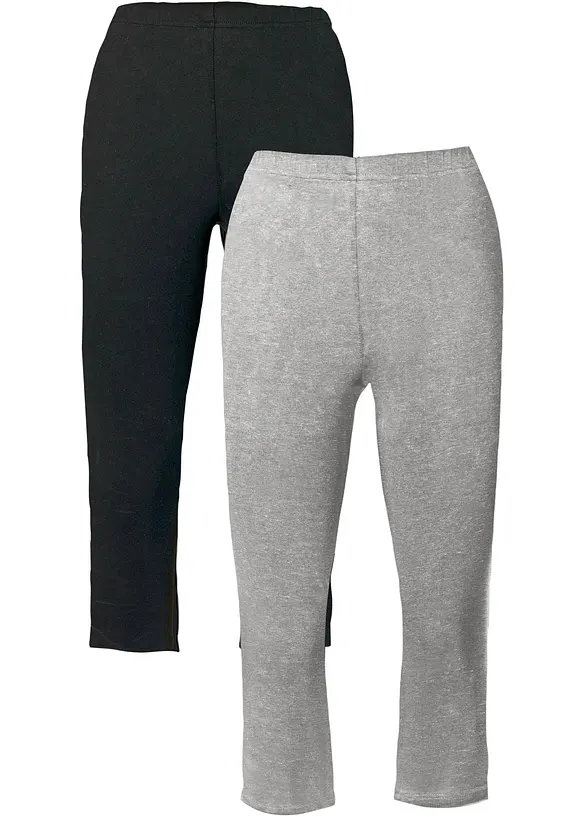 Lot de 2 leggings corsaire, bonprix