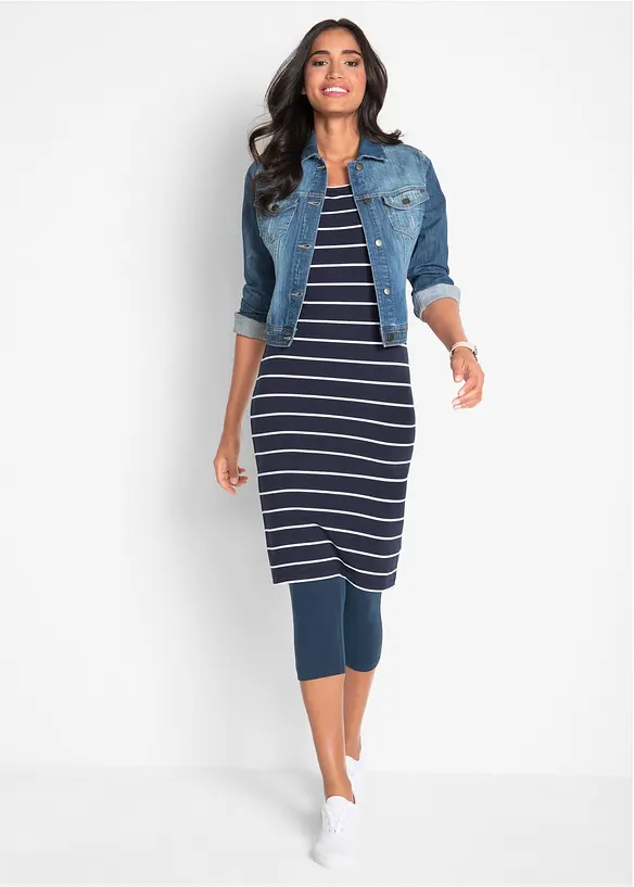 Lot de 2 leggings corsaire &eacute;troits, bonprix