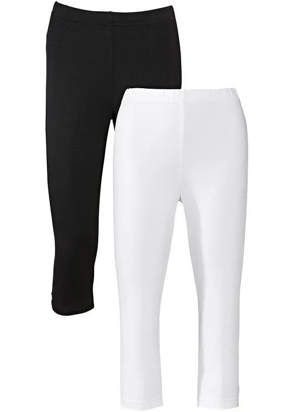 Lot de 2 leggings corsaire, bonprix