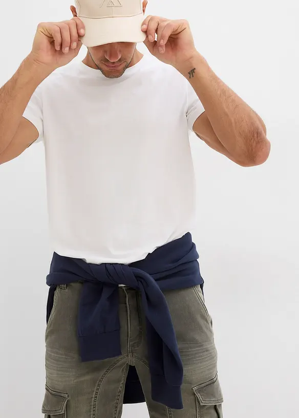 Bermuda en sweat effet jean, regular, bonprix