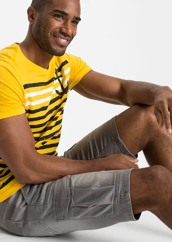 Bermuda en sweat effet jean, regular, bonprix