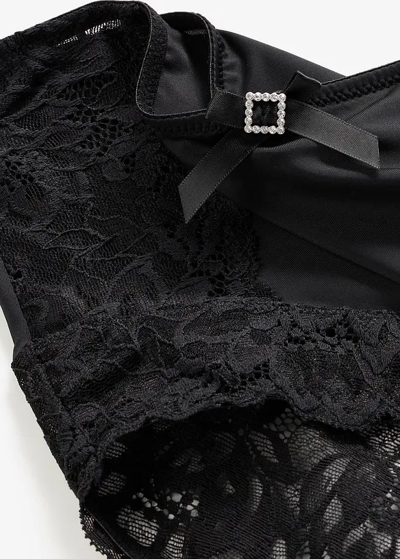 Slip taille haute avec dentelle, bonprix