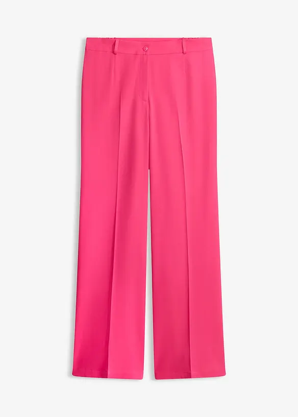 Pantalon large &agrave; pinces et taille &eacute;lastiqu&eacute;e, bonprix