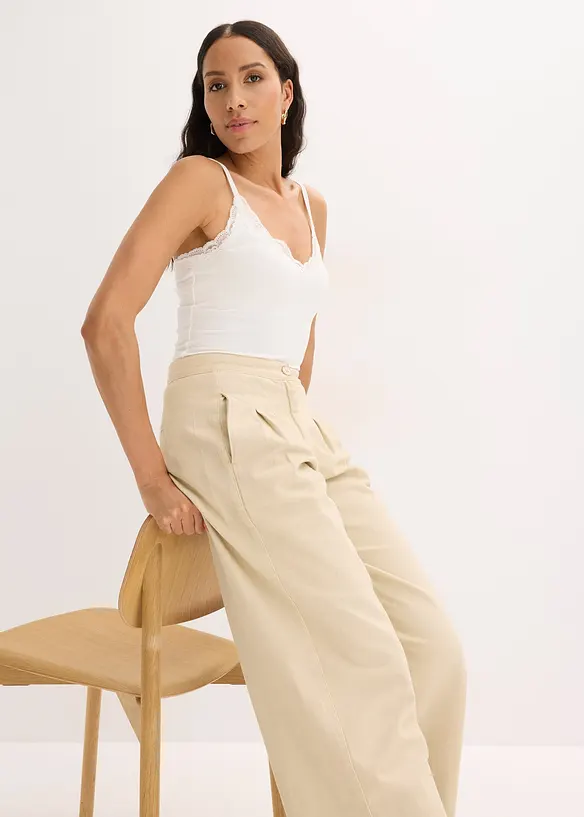 Lot de 2 tops c&ocirc;tel&eacute;s doux, bonprix