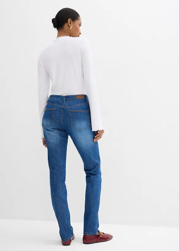Jean skinny taille mi-haute, extensible, bonprix