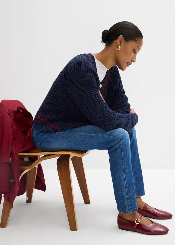 Jean skinny taille mi-haute, extensible, bonprix