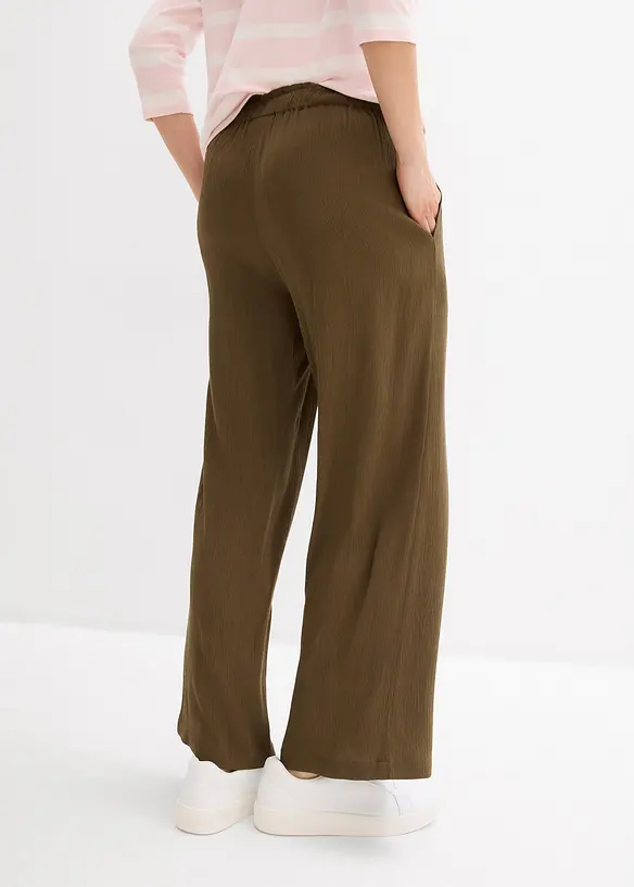 Pantalon palazzo 100% viscose, bonprix