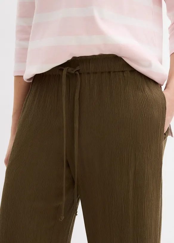 Pantalon palazzo 100% viscose, bonprix