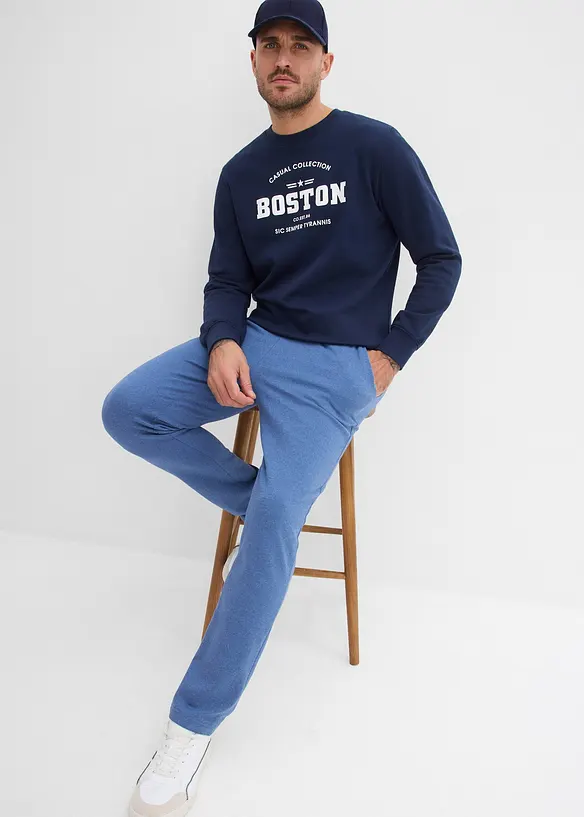 Pantalon de jogging &agrave; jambes droites, int&eacute;rieur gratt&eacute; doux, bonprix