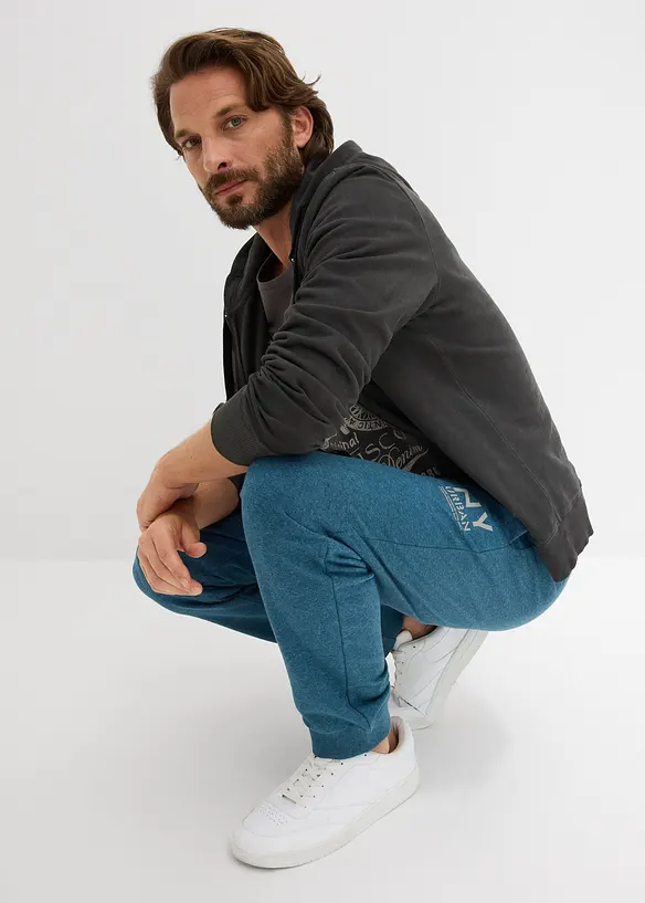 Pantalon de jogging &agrave; d&eacute;tails contrastants, bonprix