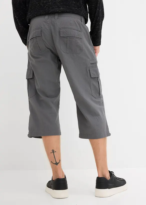 Bermuda long poches cargo regular 100% coton, bonprix