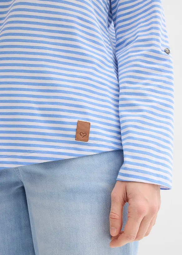 T-shirt manches longues 100% coton, bonprix