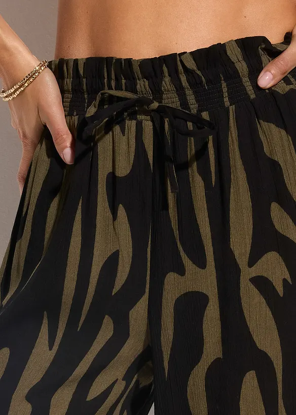 Pantalon de plage en viscose fluide, bonprix