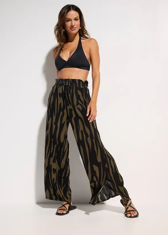 Pantalon de plage en viscose fluide, bonprix