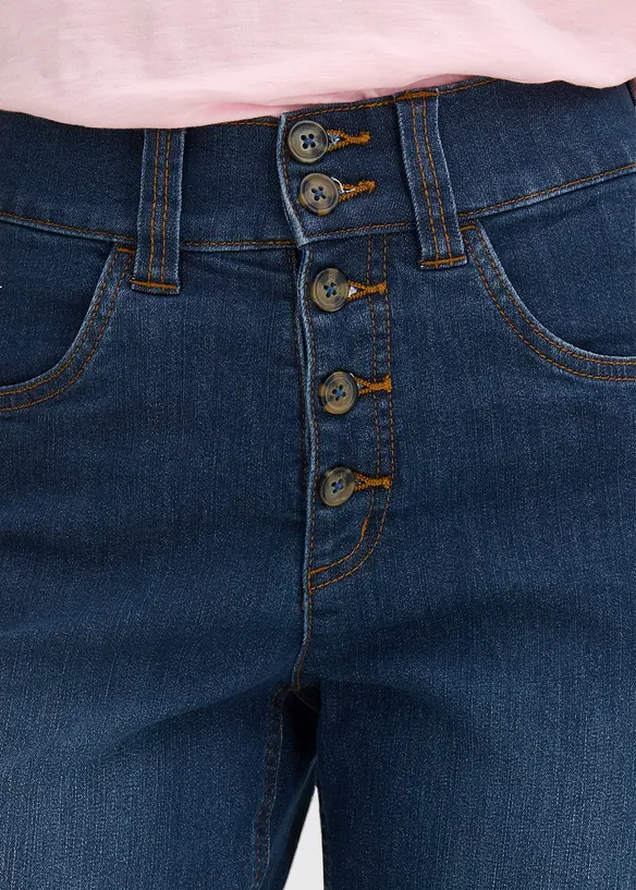 Jean droit taille haute, extensible, bonprix