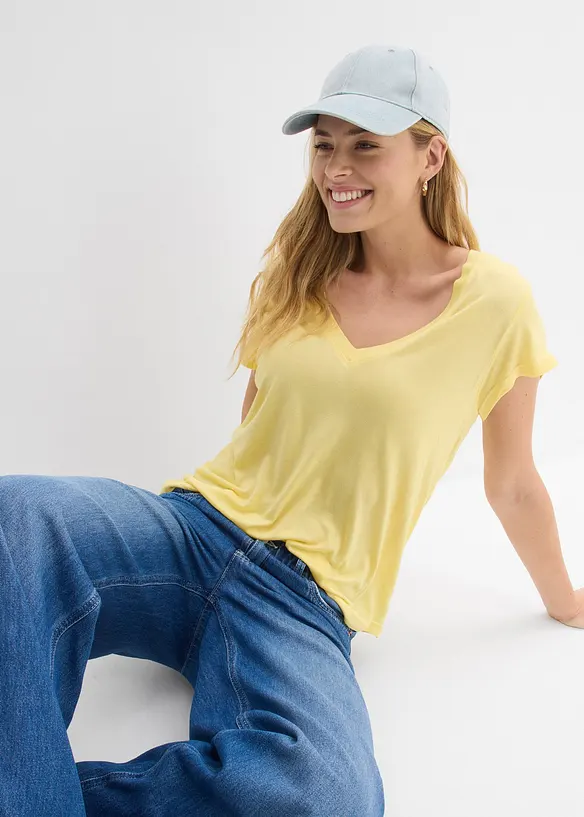 T-shirt en viscose douce, bonprix