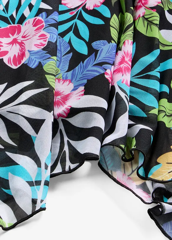 Tankini avec tulle imprim&eacute; (ens. 2 pces), bonprix