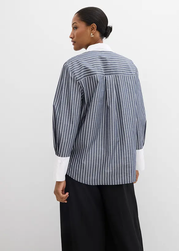 Chemisier oversize 100% coton, bonprix