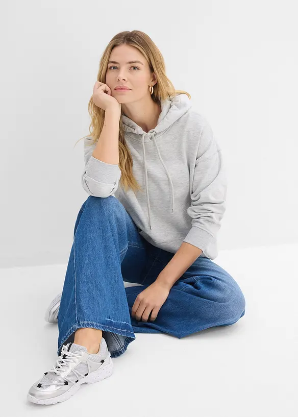 Sweat &agrave; capuche oversize, bonprix