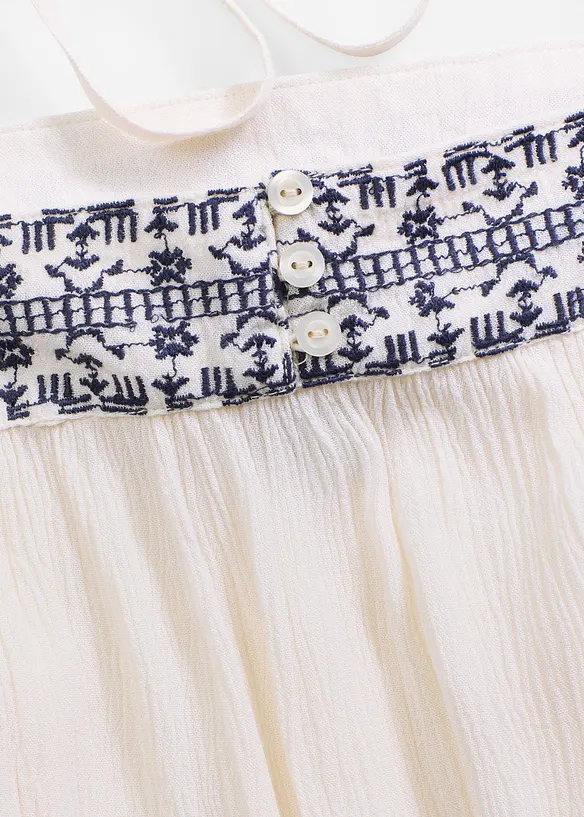 Top brod&eacute; &agrave; fines bretelles, bonprix