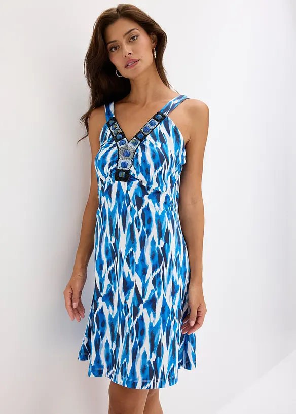 Robe trap&egrave;ze en jersey, bonprix