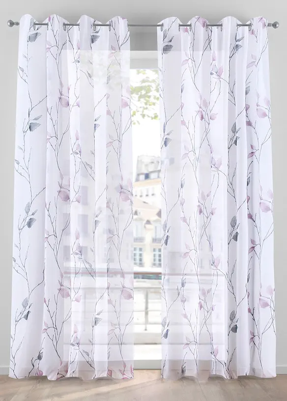 Voilage en tissu l&eacute;ger (1 pce), bonprix