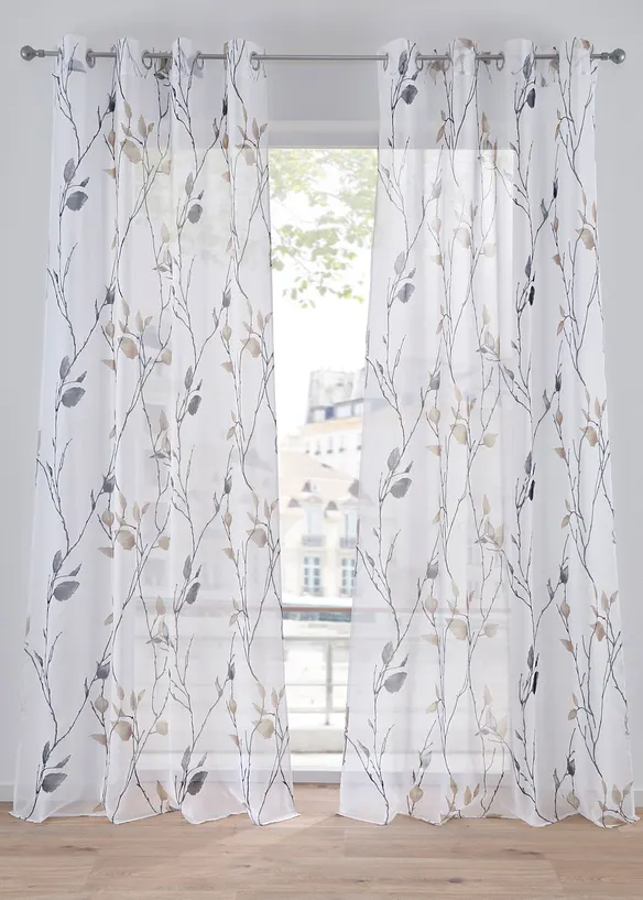 Voilage en tissu l&eacute;ger (1 pce), bonprix