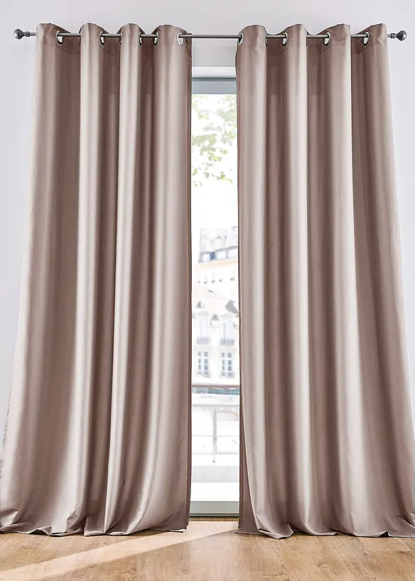 Rideau en microfibre (2&nbsp;pces), bonprix