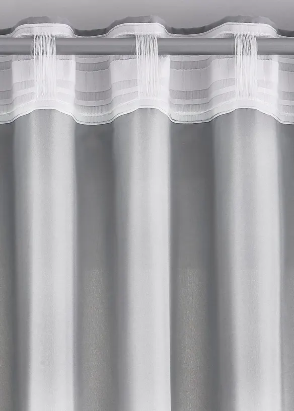 Lot de 2 rideaux en microfibre, bonprix