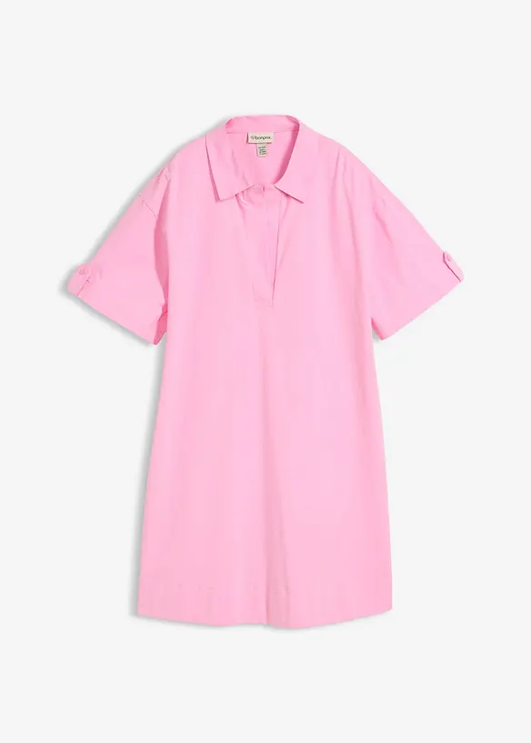 Robe-chemise en coton extensible, bonprix