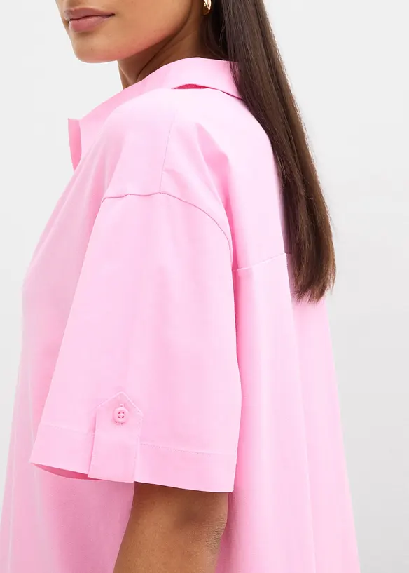 Robe-chemise en coton extensible, bonprix