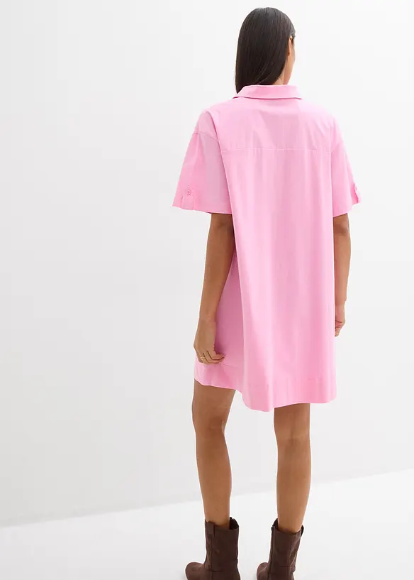 Robe-chemise en coton extensible, bonprix