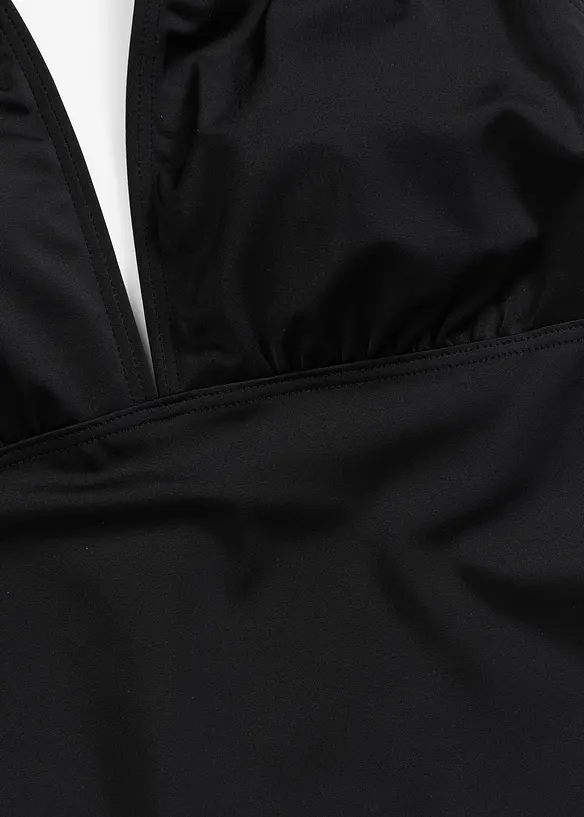 Maillot 1 pi&egrave;ce dos nu, d&eacute;collet&eacute; V plongeant, bonprix