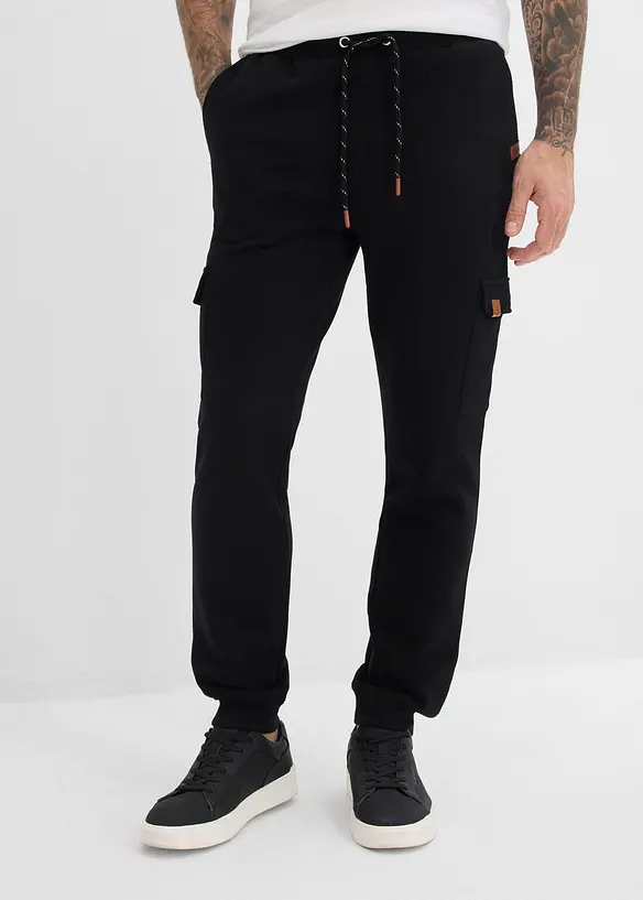 Pantalon de jogging cargo 100% coton, bonprix
