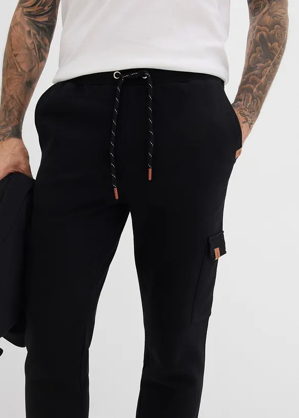 Pantalon de jogging cargo 100% coton, bonprix